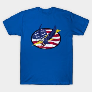 Eagle Patch Lightning Bolt T-Shirt